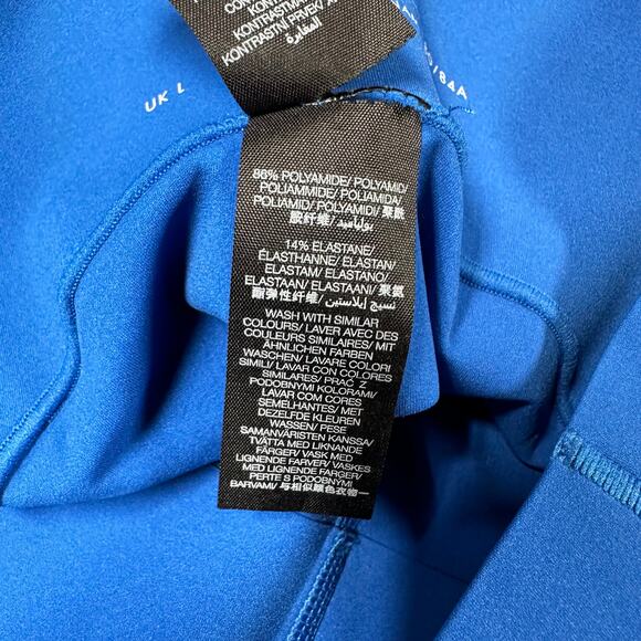 Sweaty Betty NWT Power Cropped Workout Leggings Lighting Blue Size 12 Pockets - Picture 5 of 8